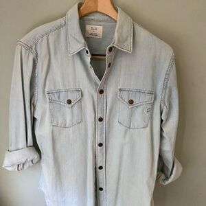 Billy Reid washed denim shirt, like new, never worn